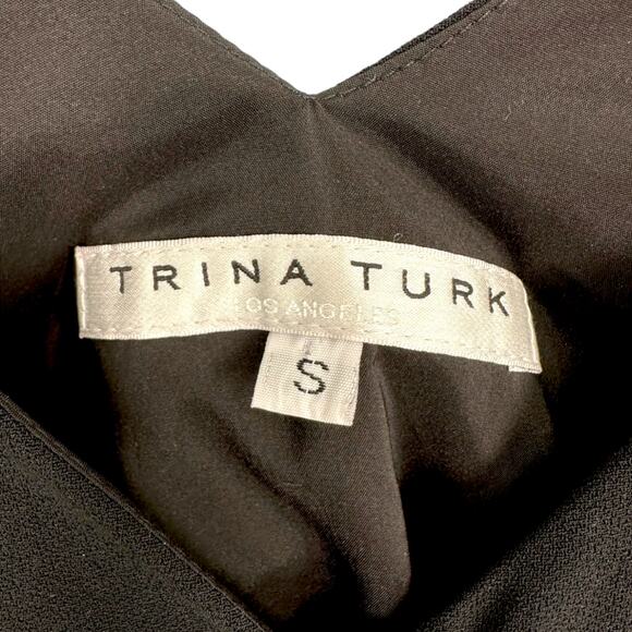 Trina Turk | Small | Misa Rhinestone Fringe Sleevless Wrap Tank Top - Picture 3 of 7